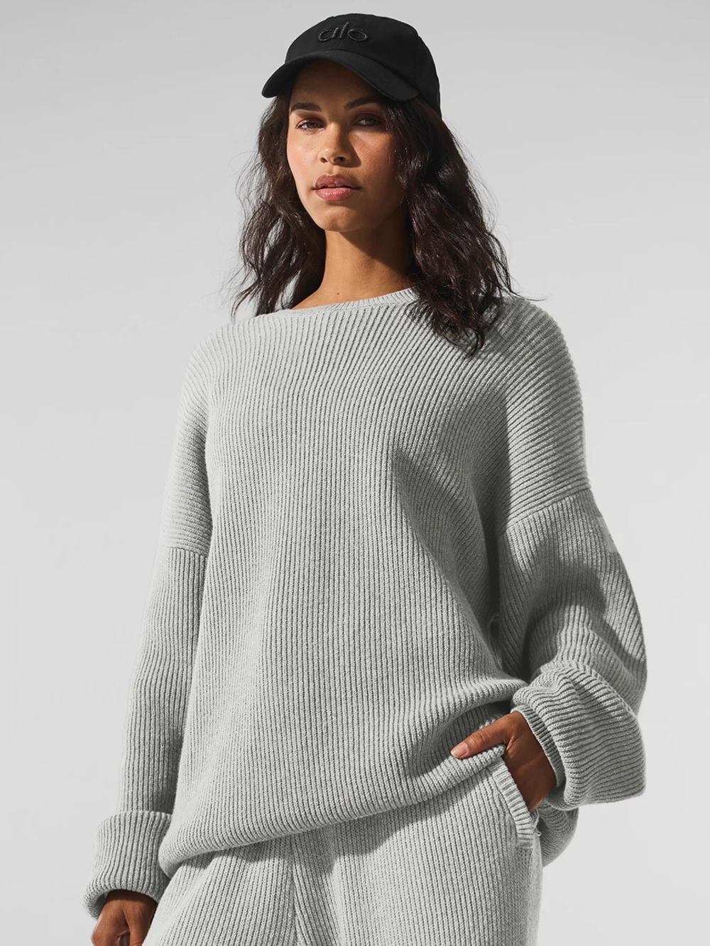 ALO Yoga Domain Rib Knit Crew Sweater